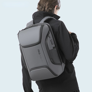 Stylish Everyday Carry Backpacks For Men Waterproof Laptop Backpack 15.6 Inch Grey